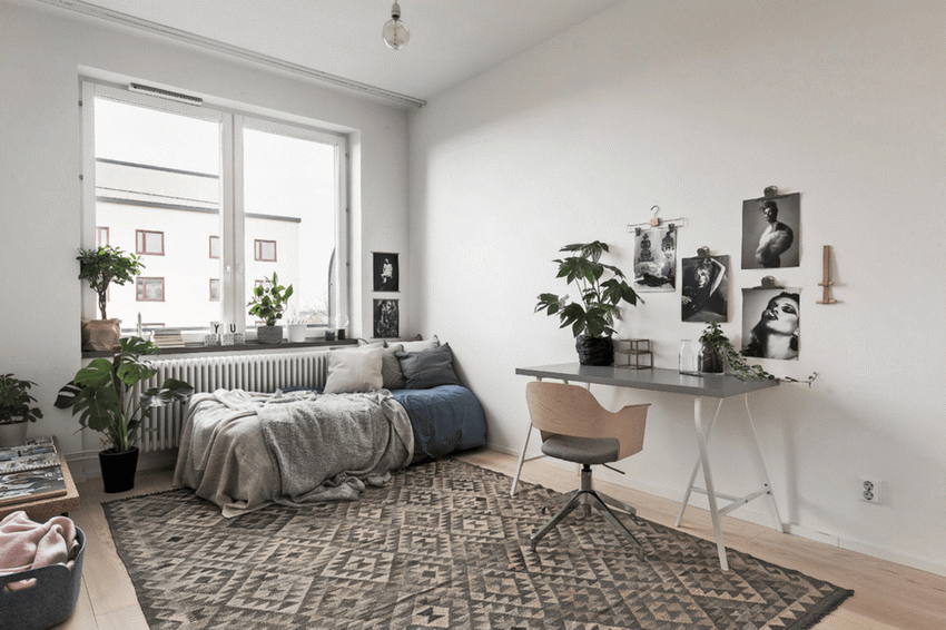 Workspaces in Scandinavian homes