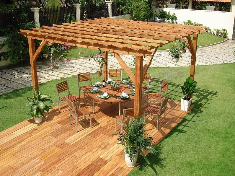 Outdoor Space Wood Canopy