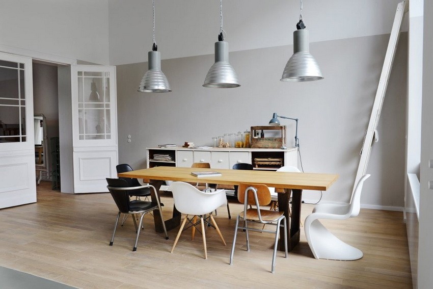 Scandinavian-style Simple Dining Room Design