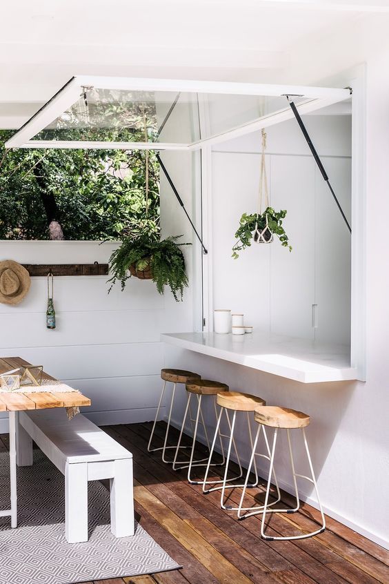 Minimalist modern-style outdoor cafe design