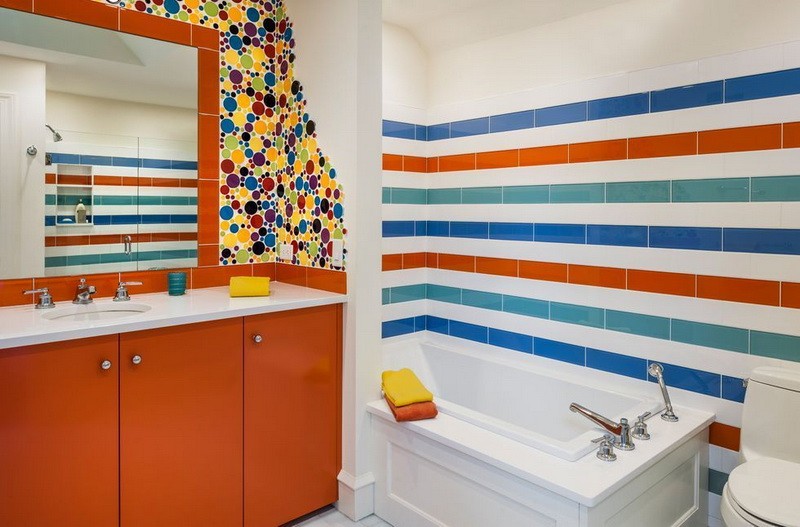Colorful Bathroom Ceramic Design