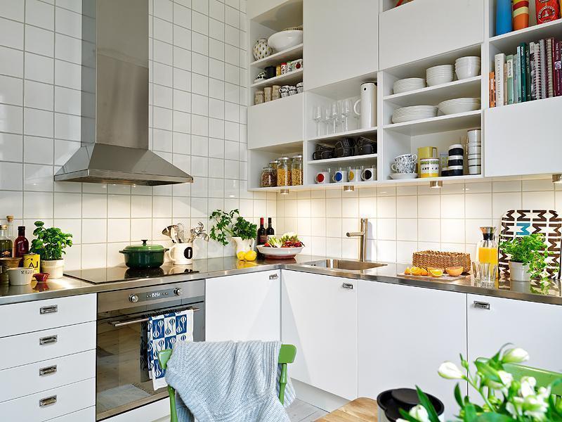 L-shaped kitchen design Scandinavian styleL-shaped kitchen design Scandinavian style