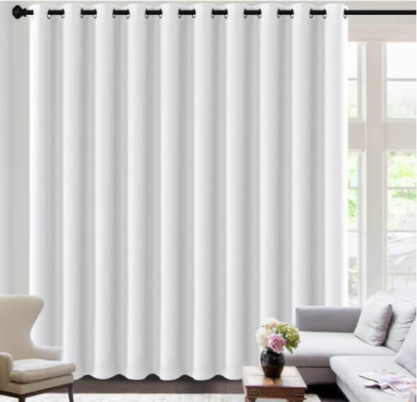 White Curtains for Sliding Glass Door