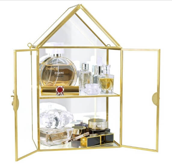 Wall Glass Cabinet Display for Perfume