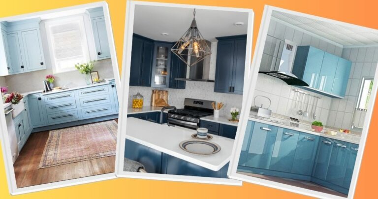 Overview and Ideas Blue Kitchen Cabinets